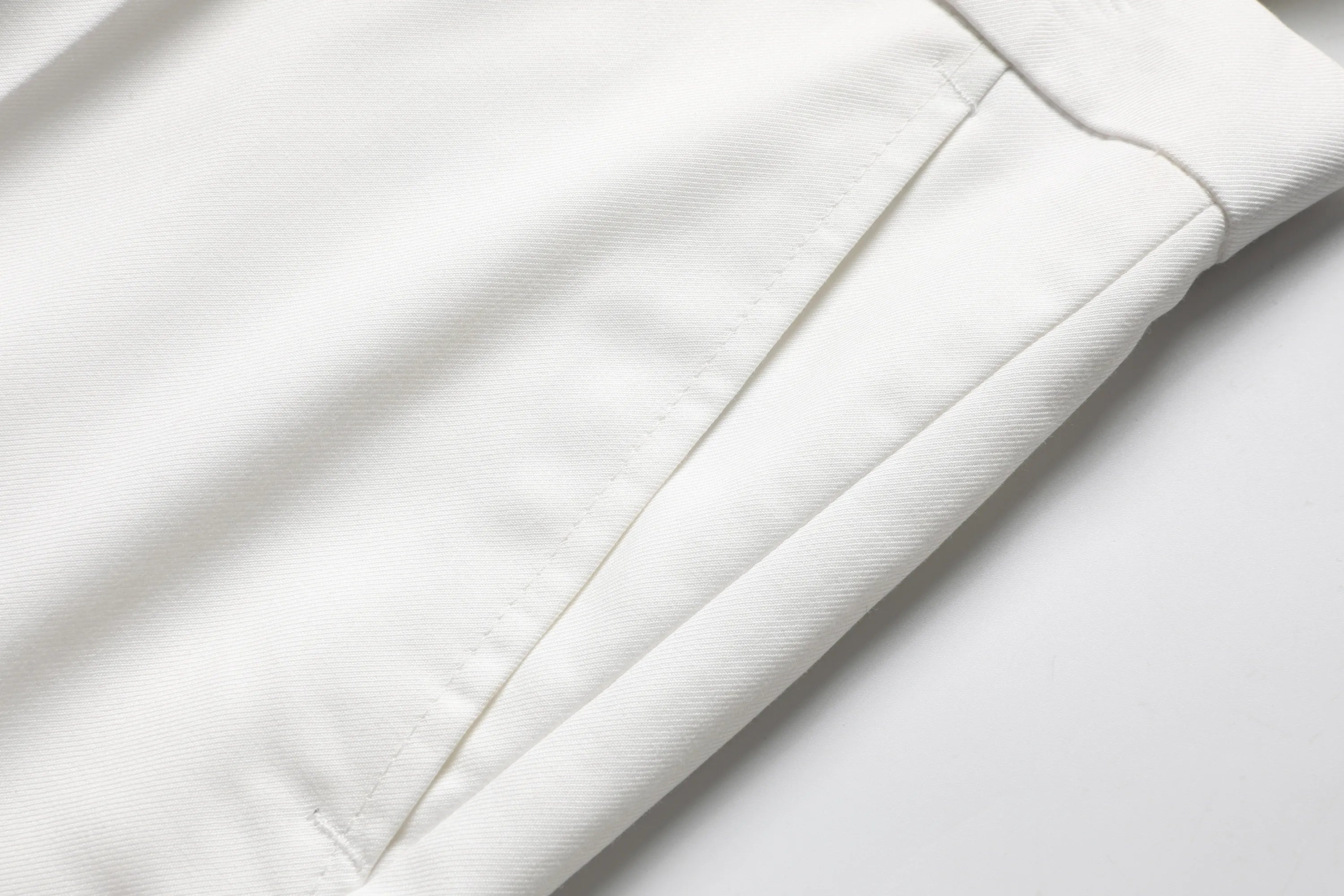 Costume blanc trois pièces pour hommes, Anti-rides, sans fer, costume formel d'affaires en fourrure antiadhésive, vêtements de travail sur le lieu de travail quatre saisons Dr