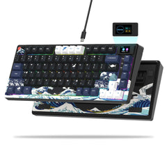 Womier S-K80 75% clavier avec écran OLED couleur clavier de jeu mécanique échange à chaud clavier joint montage rvb clavier personnalisé