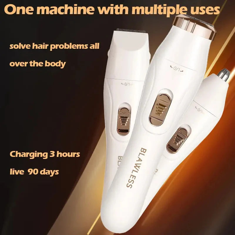 Electric razor for women, feminine razor, bikini trimmer, ladies' body razors, underarm and leg shavers, portable painless epilator