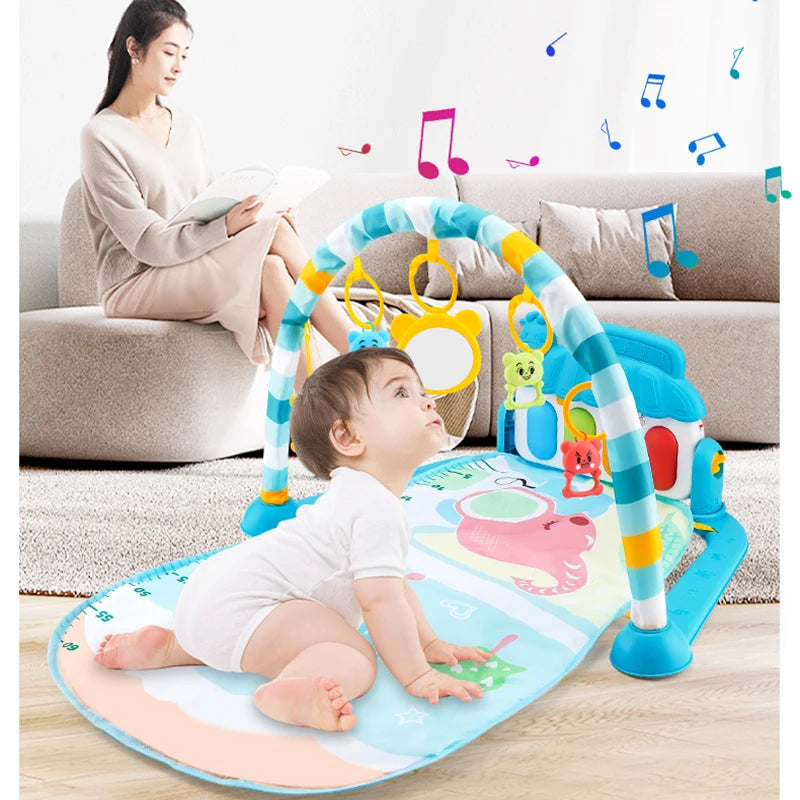 Tapis de jeu Musical pour bébé, support de gymnastique, tapis de jeu pour enfant, Puzzle, clavier de Piano, tapis de jeu pour bébé, tapis de jeu pour ramper, jouet pour bébé, cadeau