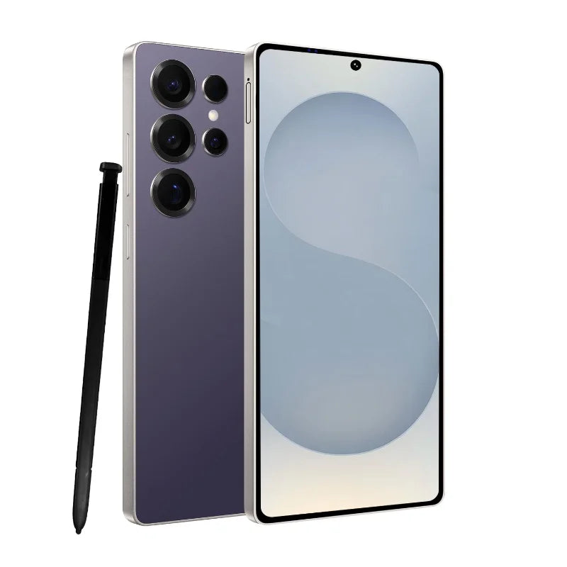 Vision mondiale S25 Ultra Smartphone 5G Android 12 8GB RAM 512GB ROM 6.8 pouces téléphone 1920x1080HD 24 + 48MP 4 5G réseau téléphones mobiles