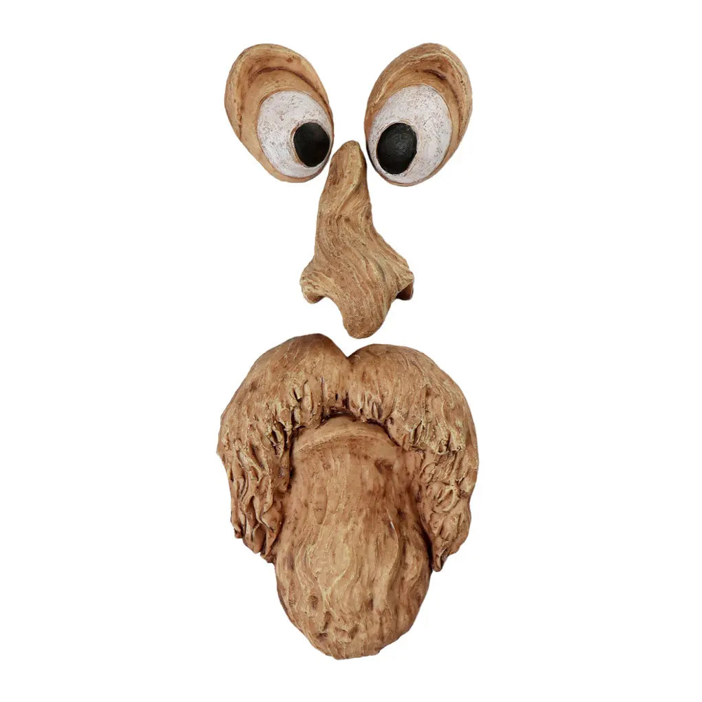 Décor de jardin enchanteur en résine avec visage d'arbre, matériaux de décoration, application multi-scènes, fantôme d'écorce, ornement de visage