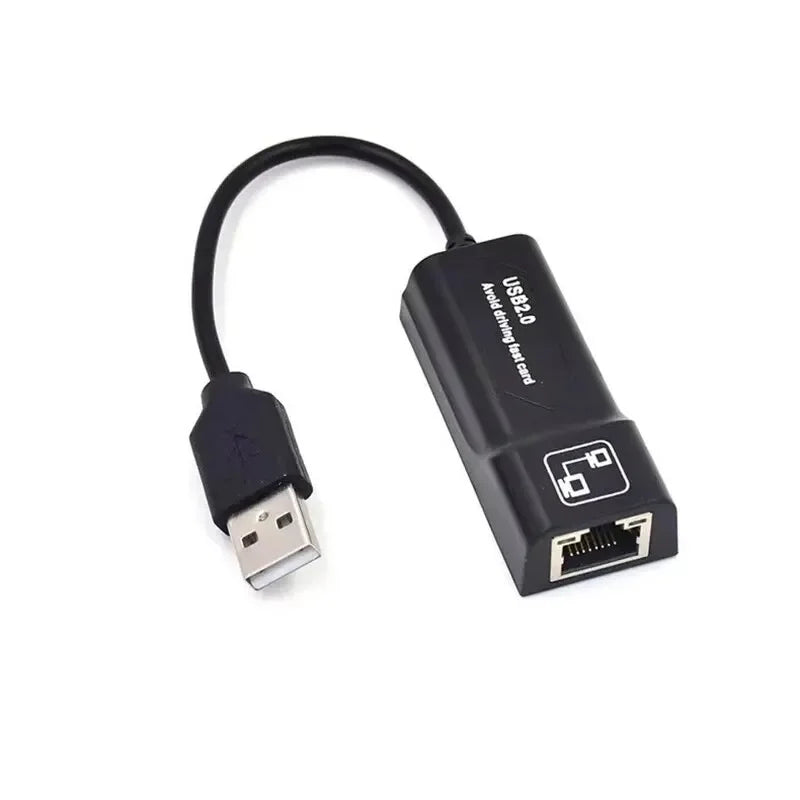 Adaptateur Ethernet USB 2.0 vers RJ45 – Carte réseau filaire 100 Mbps pour ordinateur/ordinateur portable, Plug & Play sans pilote