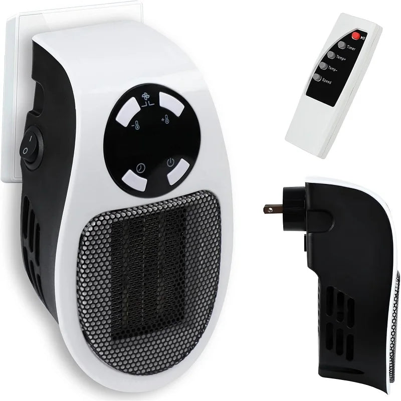 Chauffage électrique à prise murale, économe en énergie, faible bruit, radiateurs portables pour usage intérieur, pièce, cuillère à soupe