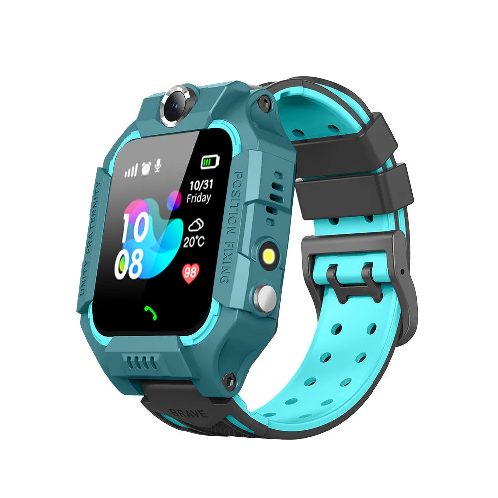 Q19B enfants montre intelligente SOS appel téléphonique localisation Tracker Anti-perte caméra écran tactile étanche étudiant montre-bracelet