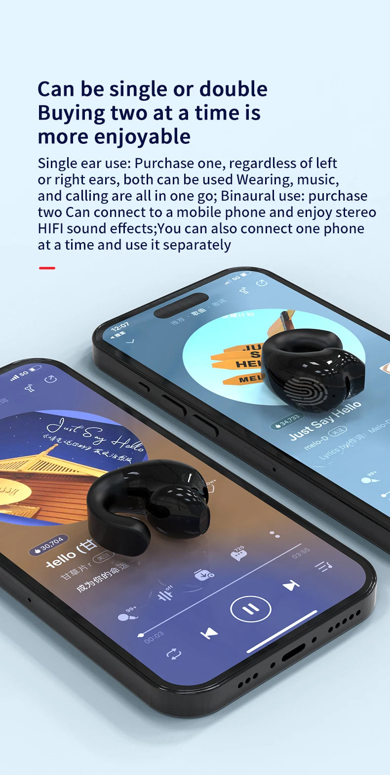 Écouteurs sans fil Bluetooth 5.3 avec micro, écouteurs TWS étanches pour le sport, casque mains libres