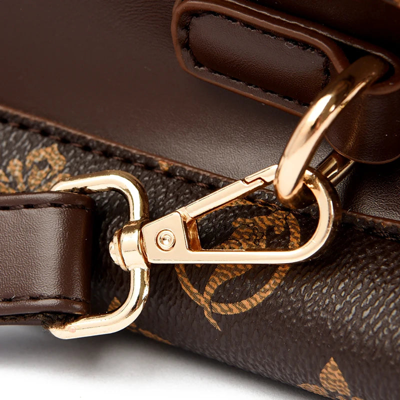 Sac à main de luxe imprimé grande capacité en cuir souple pour femmes, sac à bandoulière de loisirs de styliste pour dames