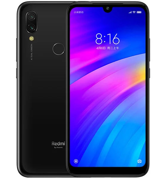 Firmware mondial Xiaomi Redmi 7 smartphone double SIM Solt téléphone portable Android e double caméra téléphone utilisé