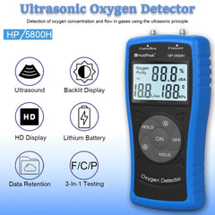 Instrument de mesure d'oxygène ultrasonique portatif, pour la détection de la Concentration de sortie du générateur d'oxygène PSA, débit et pression