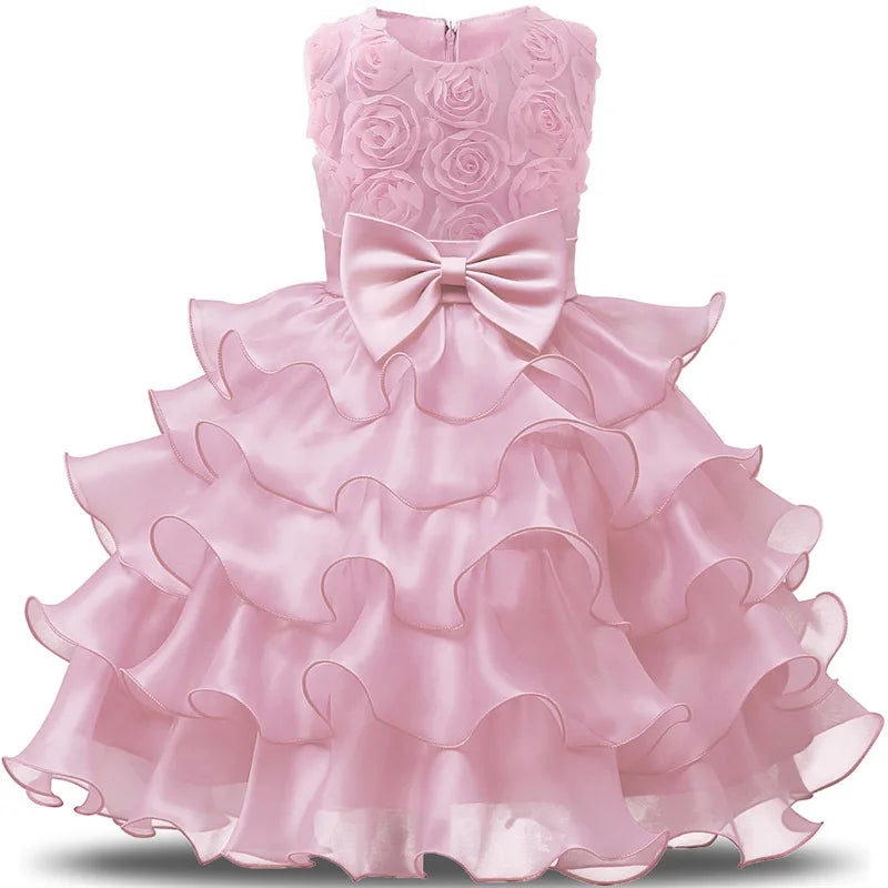 Robe de demoiselle d'honneur pour mariage, tenues d'anniversaire pour bébés filles de 2 à 8 ans, robes de première Communion pour enfants, vêtements de fête pour enfants