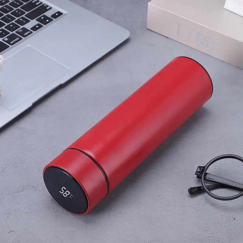 Thermos intelligent en acier inoxydable – Tasse de voyage sous vide à affichage LED (gobelet à thé à café chaud/froid à double température)