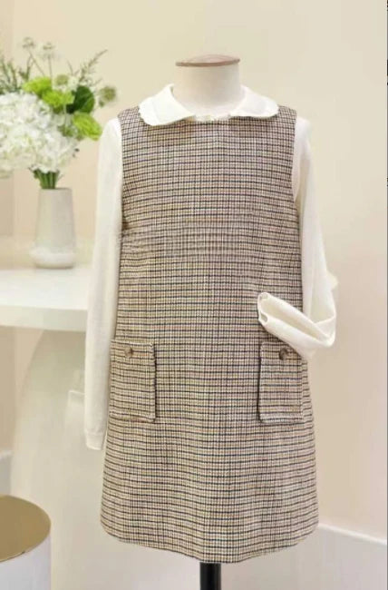 Ensembles de vêtements t-shirts et jupes pour enfants aw25 bp, t-shirts à manches longues imprimés mignons pour filles et jupe imprimée à pois, ensemble de vêtements