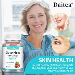 Gluathion avec capsules de collagène vitamine C peau éclaircissante soin de la peau beauté santé nourrit en profondeur la peau