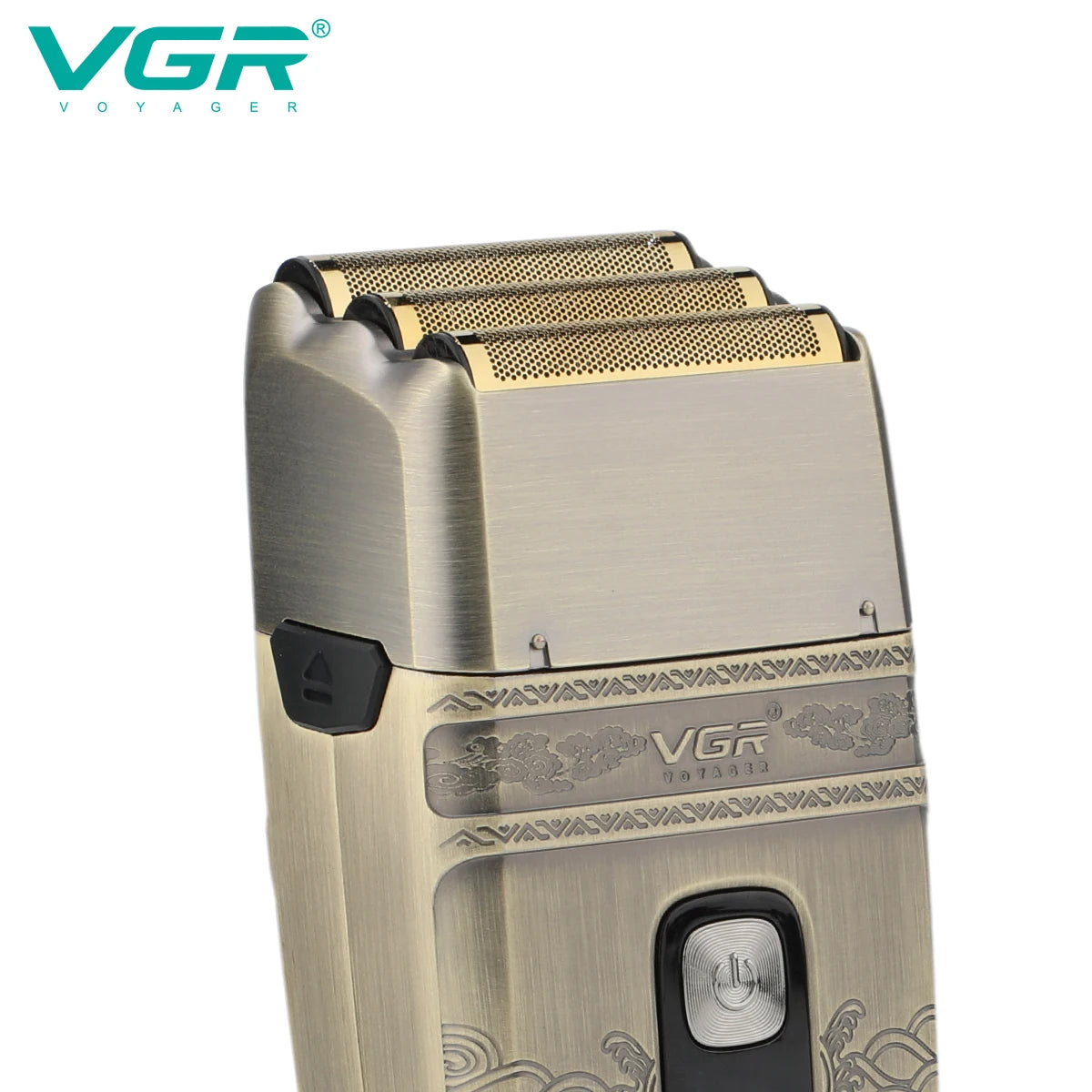VGR tondeuse tondeuse à barbe pour hommes rasoir electrique homme rasoir Rasateur Professionnelle Rasoir électrique Machine à raser Étanche Tondeuse à barbe Métal Le rasoir Affichage numérique Rasoir pour hommes V-335