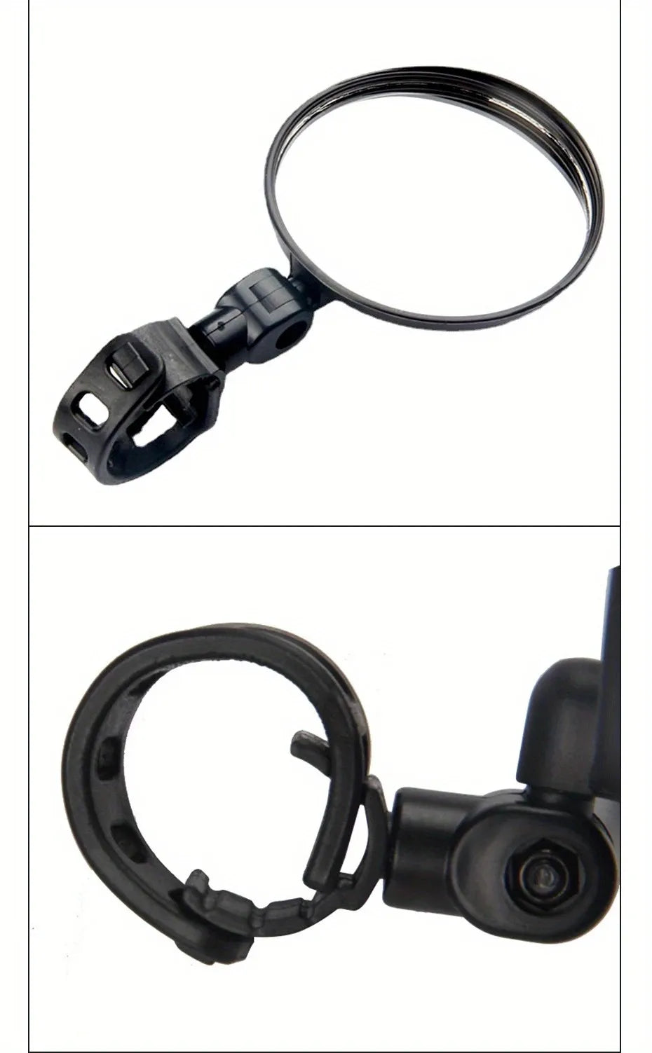 Side mirror for motorcycles, for safety view, turning left and right, Mini adjustable rearview mirror for cars