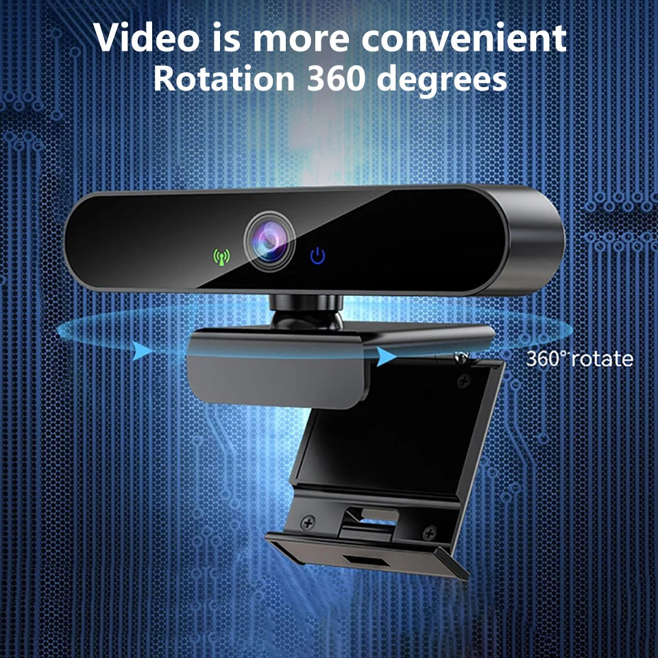 4K USB Webcam with Microphone, Autofocus, 2K Camera for PC/Laptop, 1080P Live Streaming Webcam for Video Calls