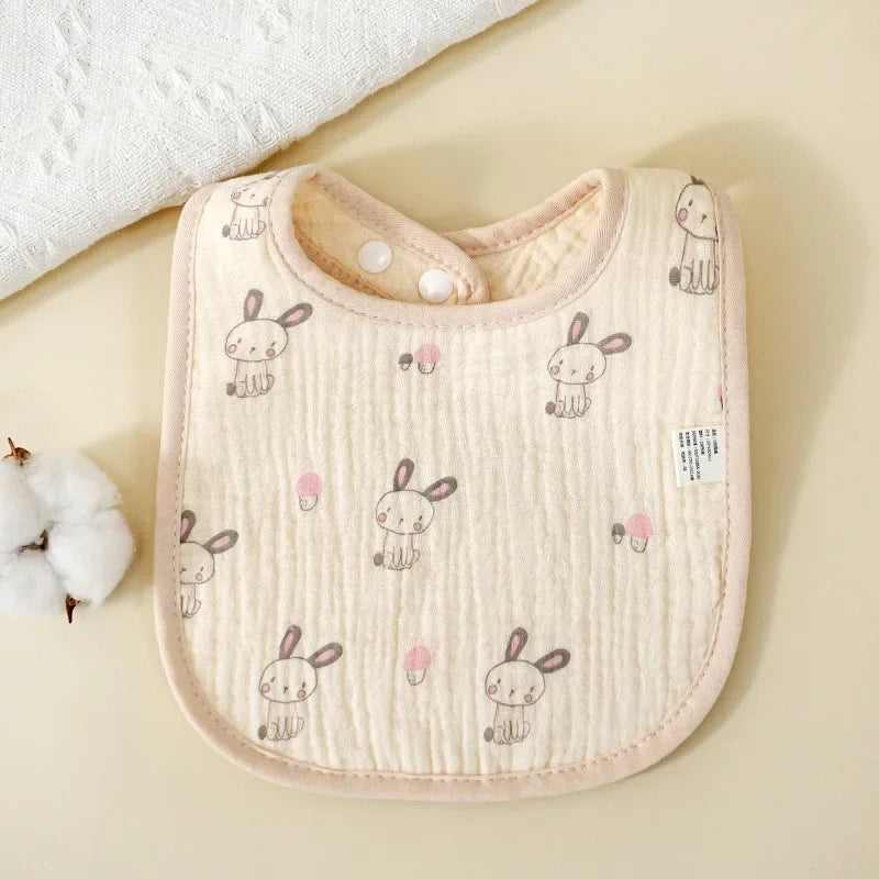 Bavoirs en gaze en forme de U pour bébé, 6 couches, serviette de salive en coton, tissus pour nouveau-né, écharpe Bandana pour garçon et fille, bavoir d'alimentation, nouvelle collection