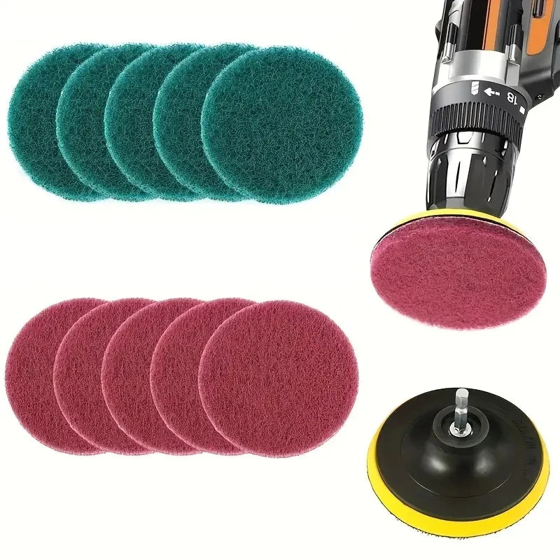 Kit de brosse de forage électrique, brosse de nettoyage électrique, outil pour carrelage de voiture, brosse de salle de bains, salle de bains, cuisine, brosses à récurer en plastique