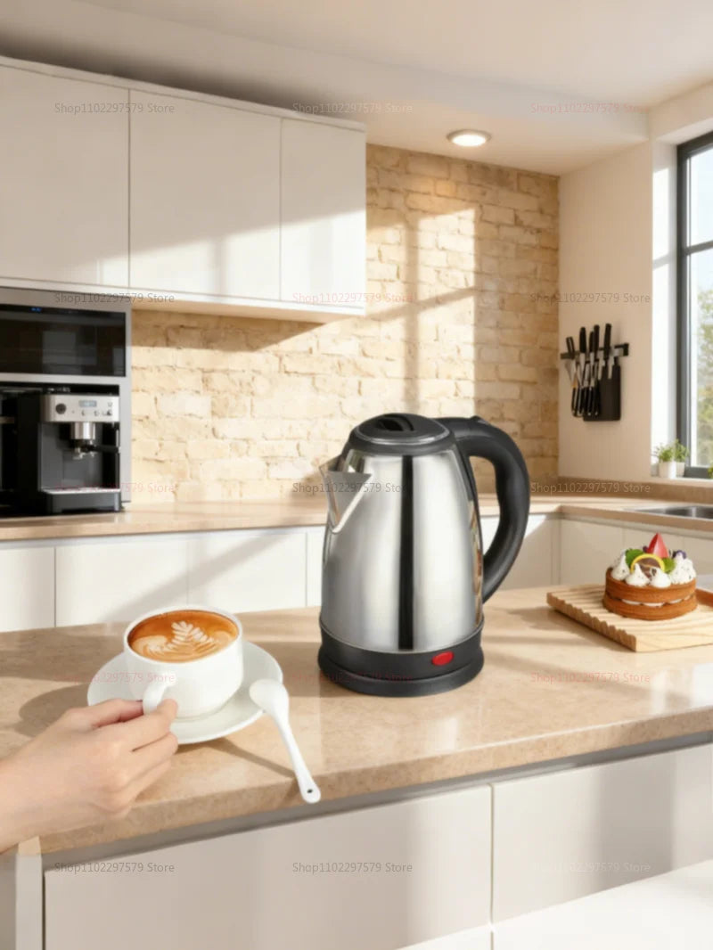 Bouilloire électrique 2L, appareils de cuisine en acier inoxydable, bouilloire intelligente, chaudière à eau Portable pour voyage d'hôtel, bouilloire à eau de cuisine