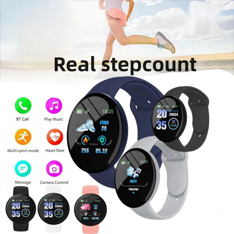 2025 New D18 Multifunctional Smart Watch for Women, Bluetooth Connected Phone, Music, Fitness, Sports Bracelet, Sleep Monitor Smartwatch