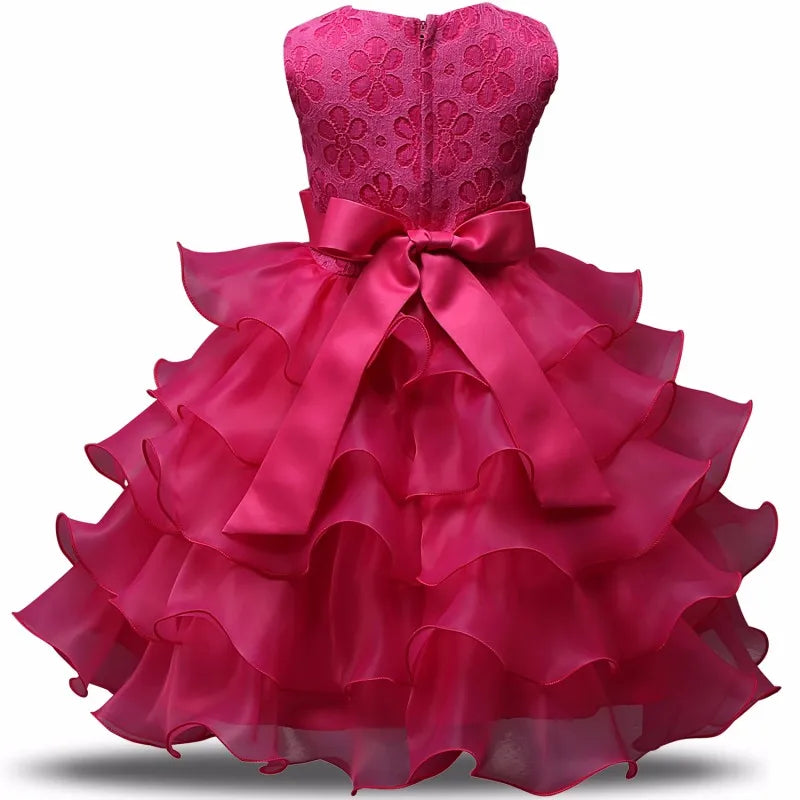 Robe de demoiselle d'honneur pour mariage, tenues d'anniversaire pour bébés filles de 2 à 8 ans, robes de première Communion pour enfants, vêtements de fête pour enfants