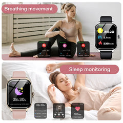 H9 montre intelligente hommes femmes cadeaux 2.01 ''écran tactile complet Sport Fitness Tracker Smartwatch BT appel montre-bracelet numérique 5 pièces