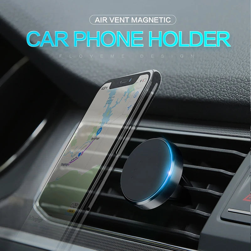 Support de téléphone magnétique universel pour voiture, pour tous les téléphones pour iPhone Xiaomi, Support magnétique pour grille d'aération, Support de téléphone portable GPS