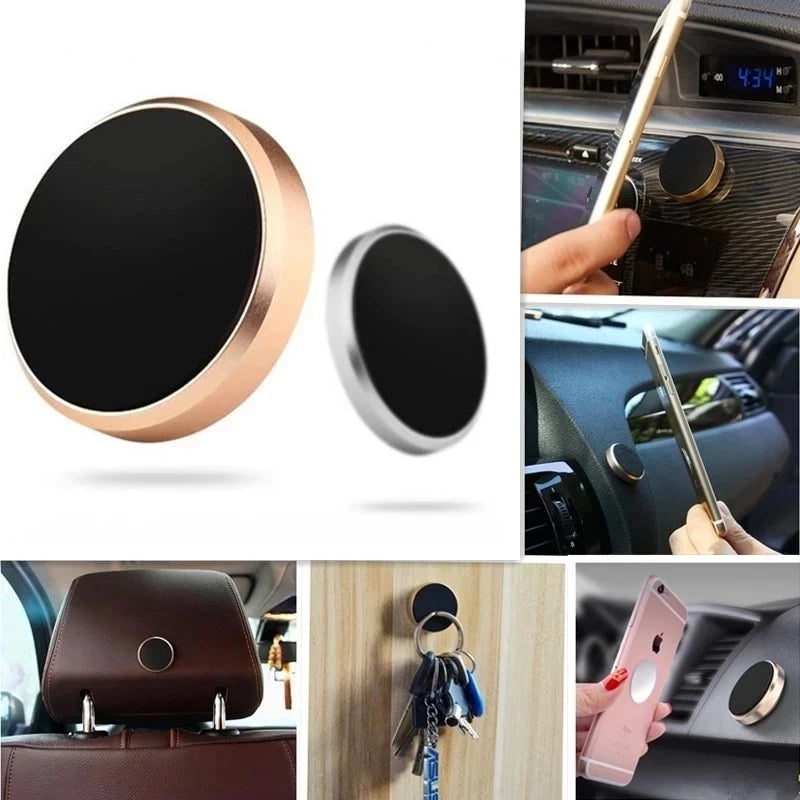 Support de téléphone magnétique pour voiture, adapté à l'iphone Xiaomi Huawei, support de téléphone portable pour tableau de bord, autocollant mural pour voiture