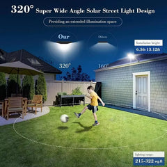 10000W lampe solaire extérieure Ultra puissantes lumières extérieures solaires 320° éclairage à large gamme luminosité projecteurs de rue réglables