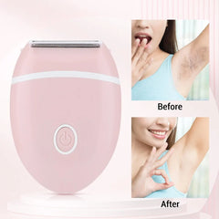 Women's 3-in-1 Electric Razor Mini Shaver Special Hair Removal Kit for Full Body, Underarm, and Intimate Areas