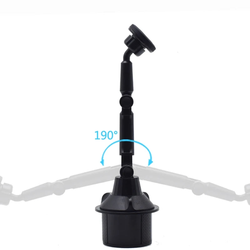 Support de verre magnétique support de téléphone bras de col de cygne Flexible support de téléphone de tasse de voiture support d'aimants forts pour tous les téléphones portables
