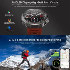 Montre intelligente pour t-rex 3 GPS Smartwatch AMOLED écran tactile 5ATM boussole extérieure moniteur de Sport de Fitness intelligent montre pour hommes pourXiaomi