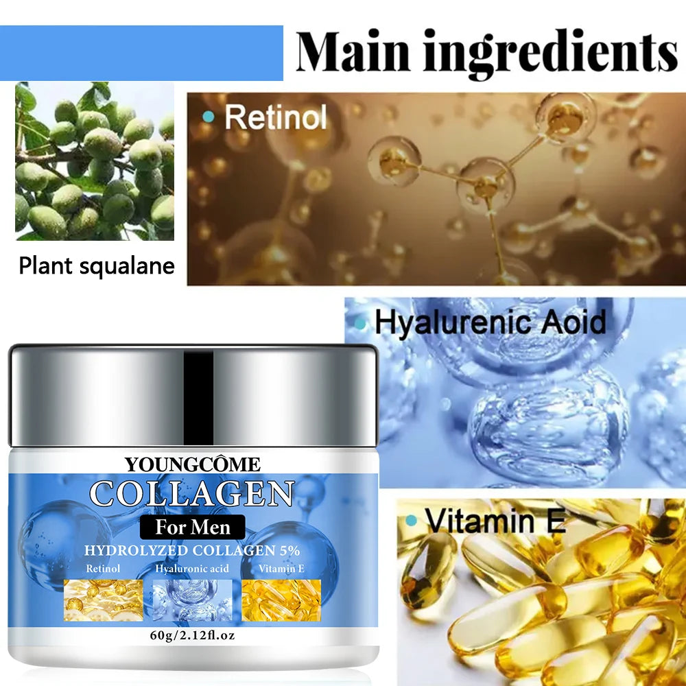 Crème raffermissante et hydratante au collagène rétinol pour hommes crème hydratante Anti-rides vieillissement raffermissant visage hommes soins de la peau