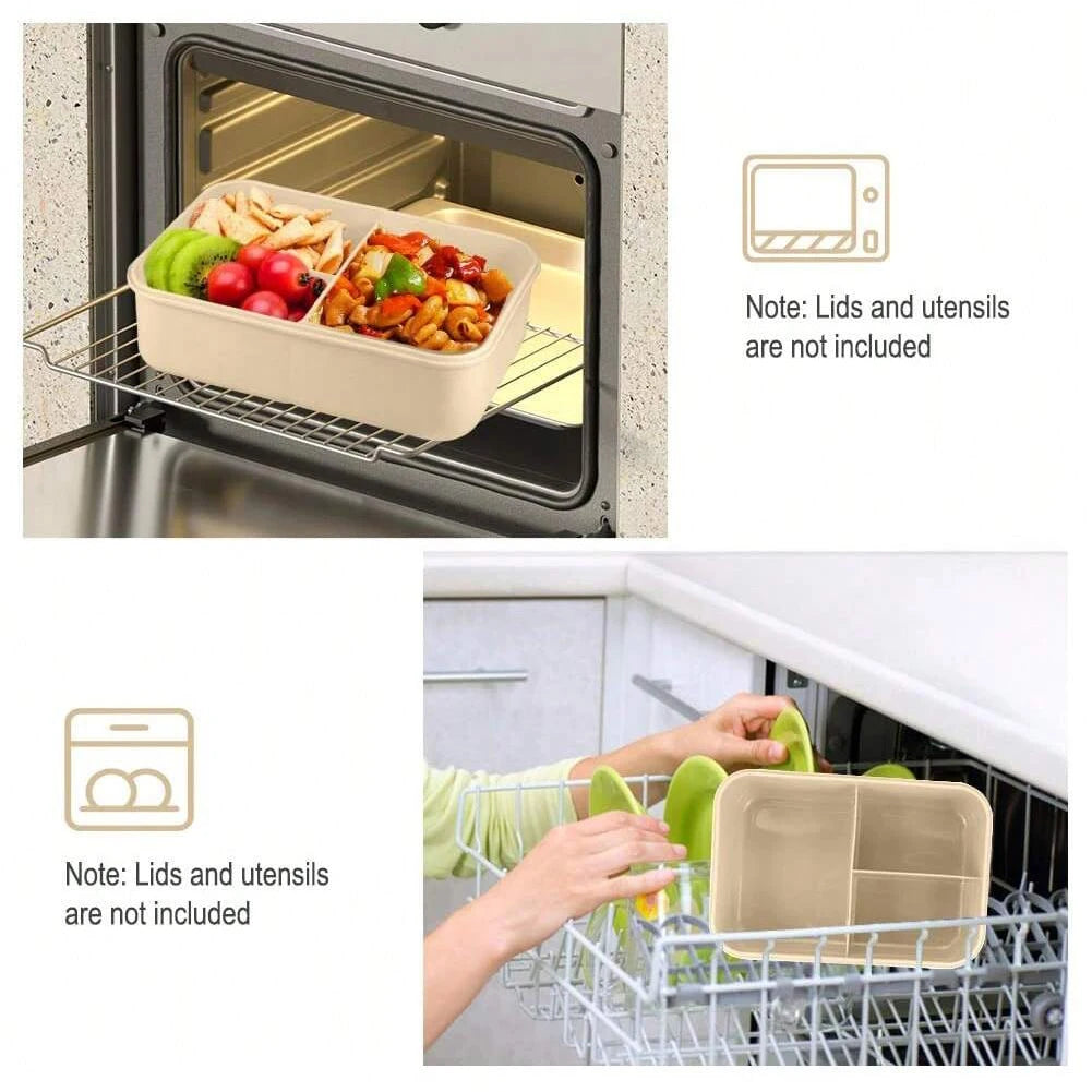 Boîte à Bento pour adultes, conteneurs pour adultes, hommes et femmes avec 4 compartiments, récipient alimentaire pour la rentrée scolaire
