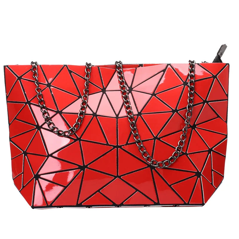 Women's handbag, luxury women's bag, Bao-Sacs Silver Geometric Handbags for Women, Shoulder Bag, Messenger Bag, Luxury Tote, Fashion, Designer, E27, 2023