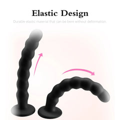 Sex toys for men and women, anal plug, prostate massager, sex products, vaginal stimulator with strong suction cup, silicone bead dildo