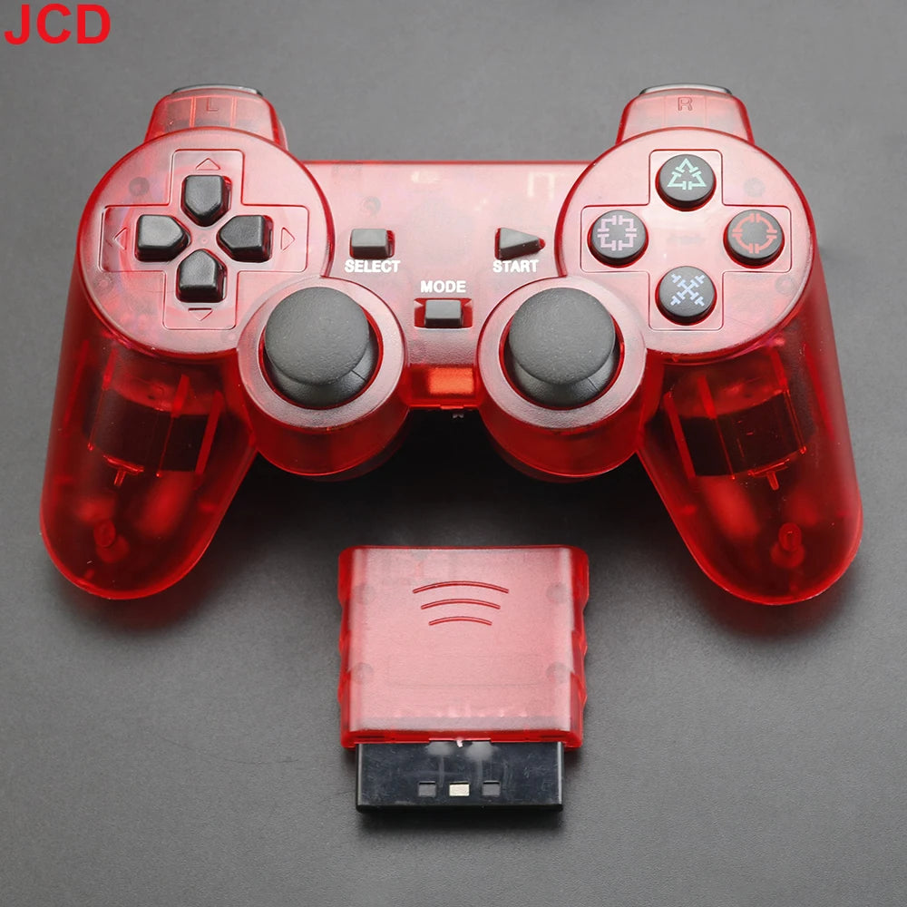JCD 1 pièces manette de jeu sans fil pour Console PS2 manette 2.4G Double Vibration choc Joypad USB contrôleur de jeu pour PC