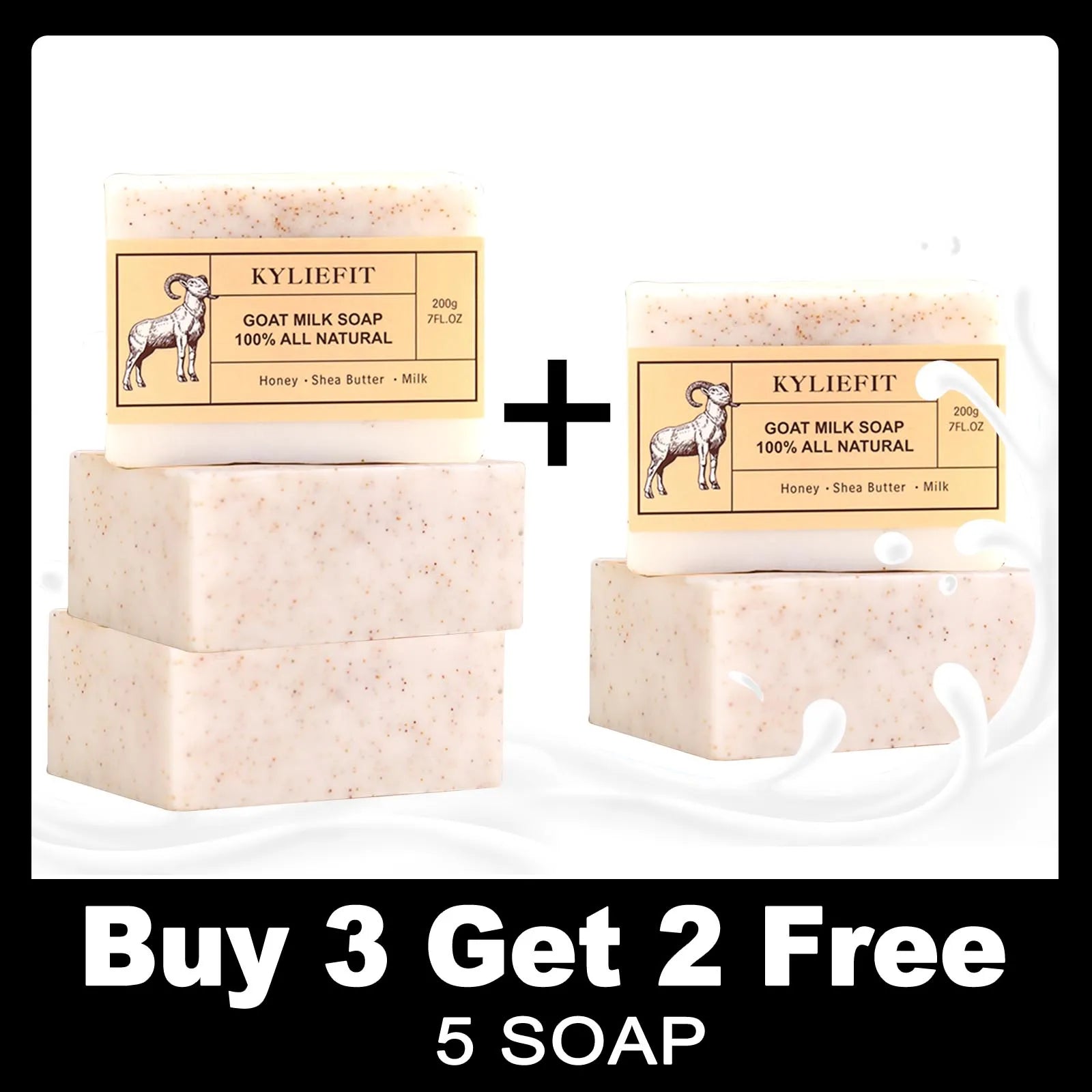 Organic goat's milk bar for all skin types, natural, whitening, nourishing, shea butter and honey doll, books, Regina