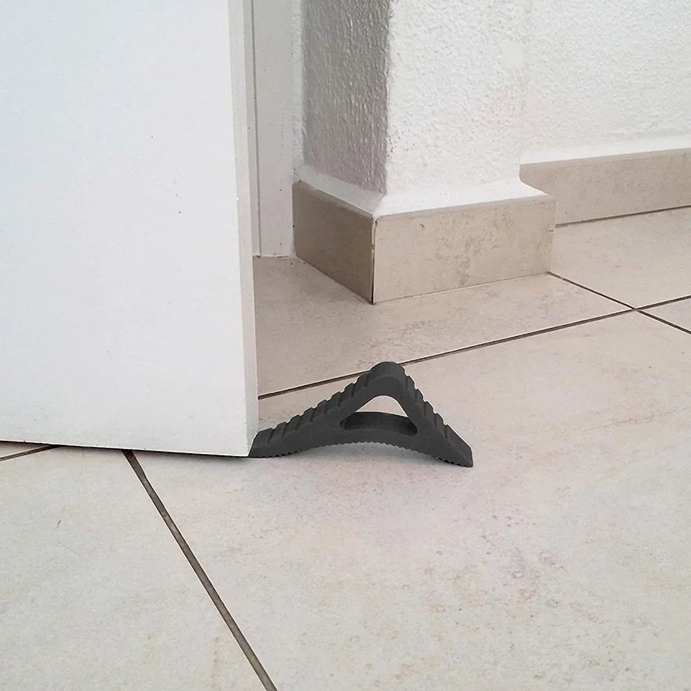 Butée de porte triangulaire en caoutchouc, butées de porte créatives, cale de nuit de sécurité, butée arrière anti-collision, limite de fenêtre de protection
