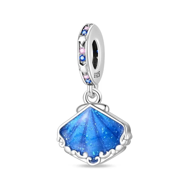 Pendentif de Collection d'écologie marine en argent Sterling 925, mignon, méduse, hippocampe, baleine et tortue, bijoux fins, cadeau de fête sur la plage