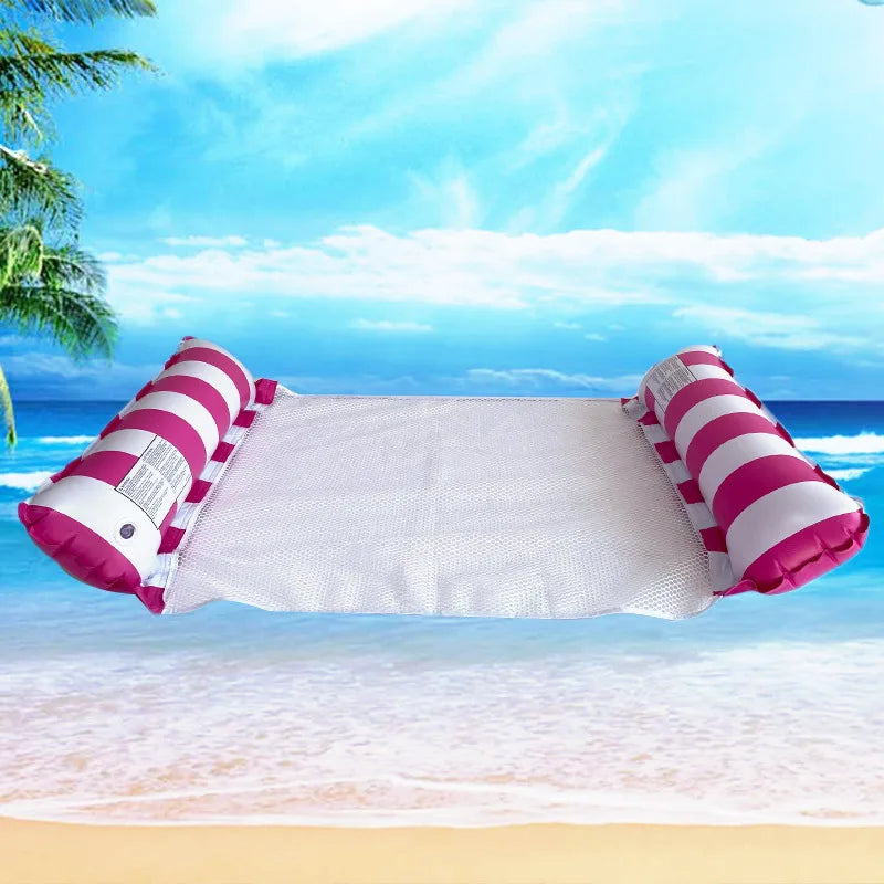 Chaises longues de piscine à rayures de qualité supérieure – Matelas de bain de soleil durables, parfait pour les fêtes à la piscine et les aventures sur la plage