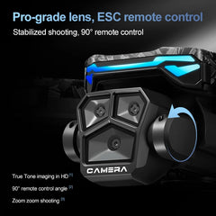 Nouveau Drone D13 4K professionnel trois caméras HD avec grand écran 5G WIFI FPV Dron flux optique sans brosse vol stationnaire pliable quadrirotor