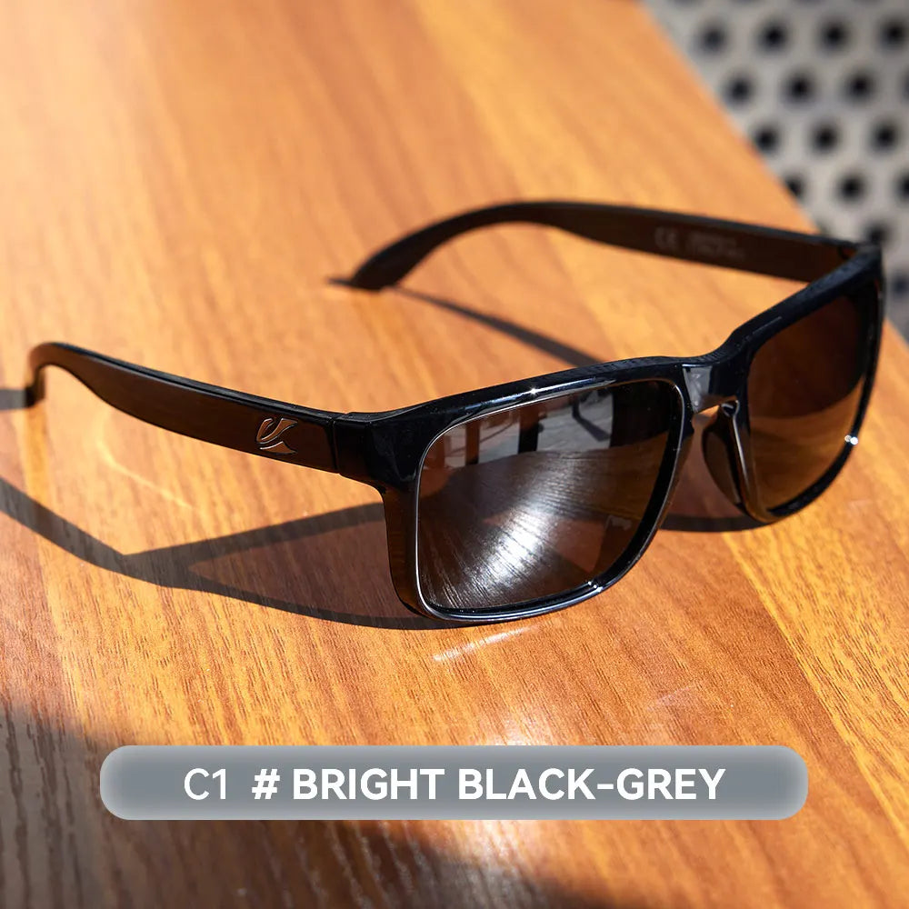 Kaenon Classic Square Polarized Unisex Medium Size Photochromic Sunglasses Grey Sunglasses