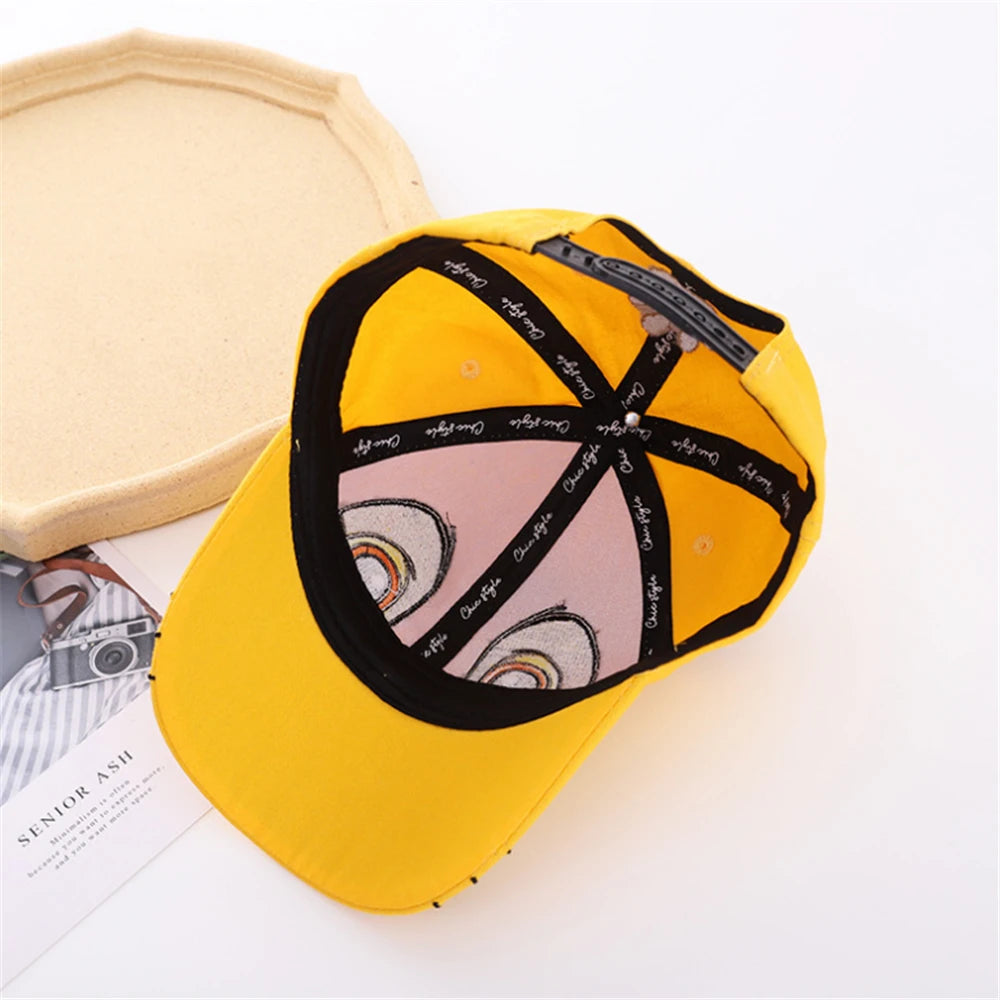 Children's Baseball Cap, New Autumn/Summer Fashion for Boys and Girls, Cartoon Tiger Spring Outdoor Sun Hat