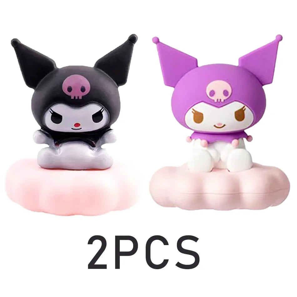 Anime Sanrio Hello Kitty Kuromi cannelle mélodie veilleuse brillant enfants jouet lampe de chevet Kawaii mignon enfants cadeau d'anniversaire
