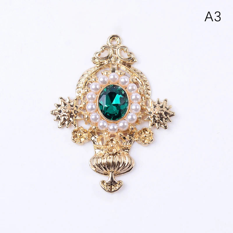 Accessoires de bijoux en alliage de diamant, pendentif de personnalité de mode, accessoires de cheveux de bricolage, matériel de boucles d'oreilles