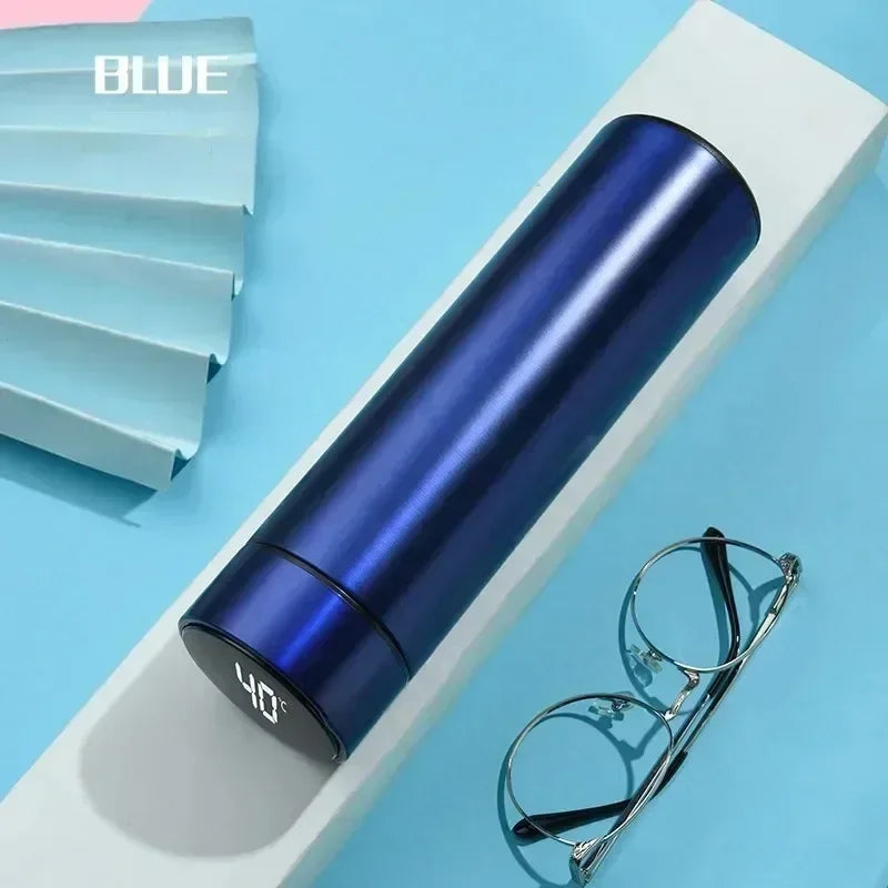 Bouteille Thermos en acier inoxydable de 500ml, avec affichage numérique de la température, tasse de mesure intelligente de la température, flacon sous vide