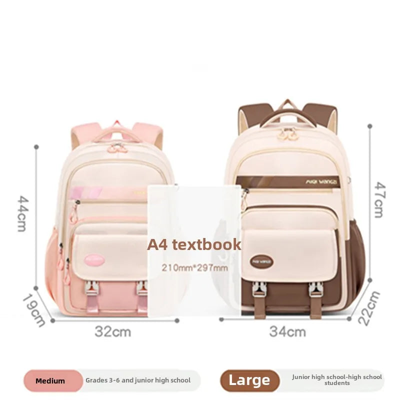 Sac à dos d'école pour enfants avec pendentif de dessin animé pour enfants adolescent Kawaii cartable filles enfants orthopédie sacs à dos imperméables sac