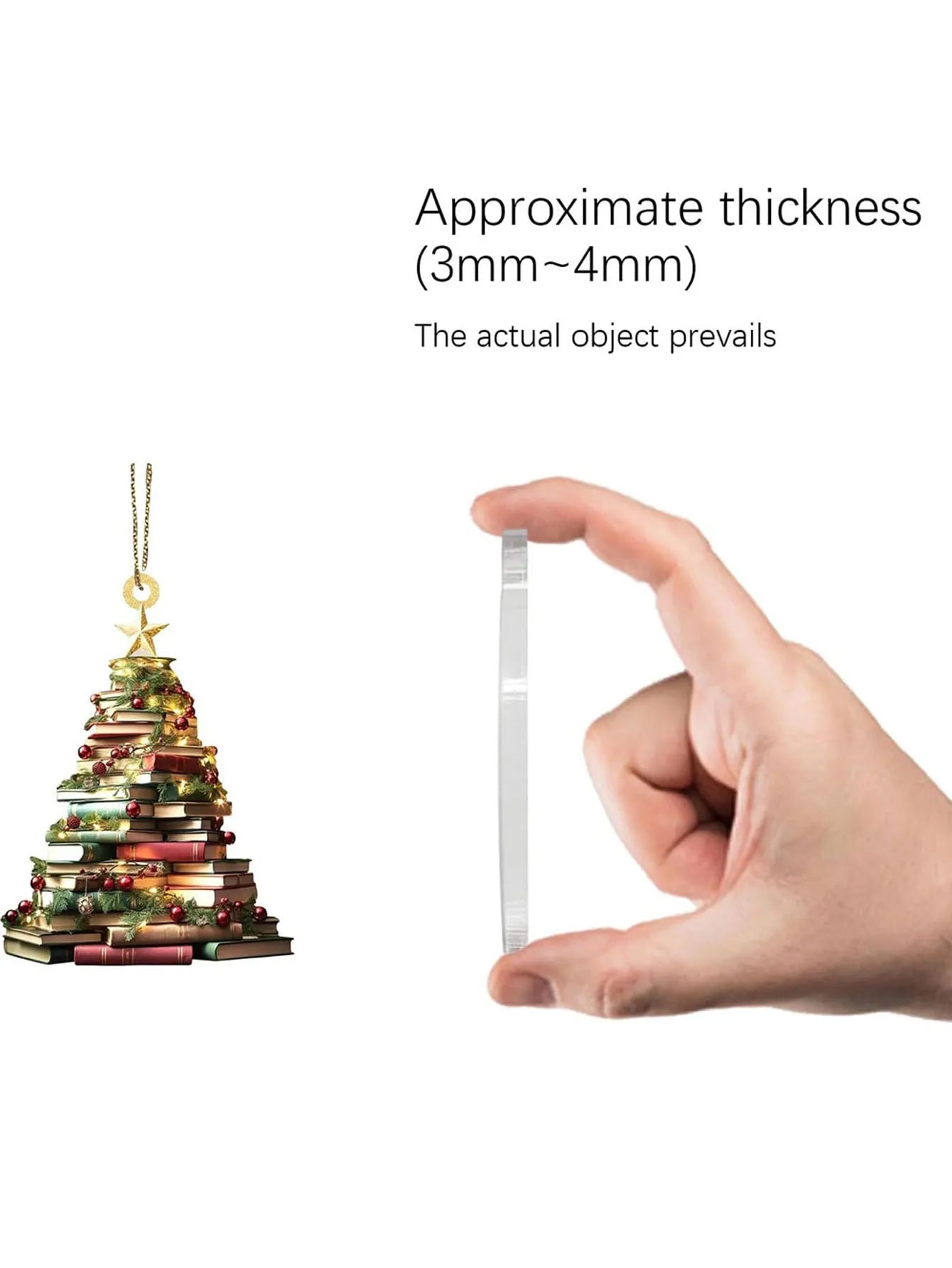 Hanging Christmas tree decorations, home decorations, holiday decorations, acrylic pendant, Christmas decoration, ornament