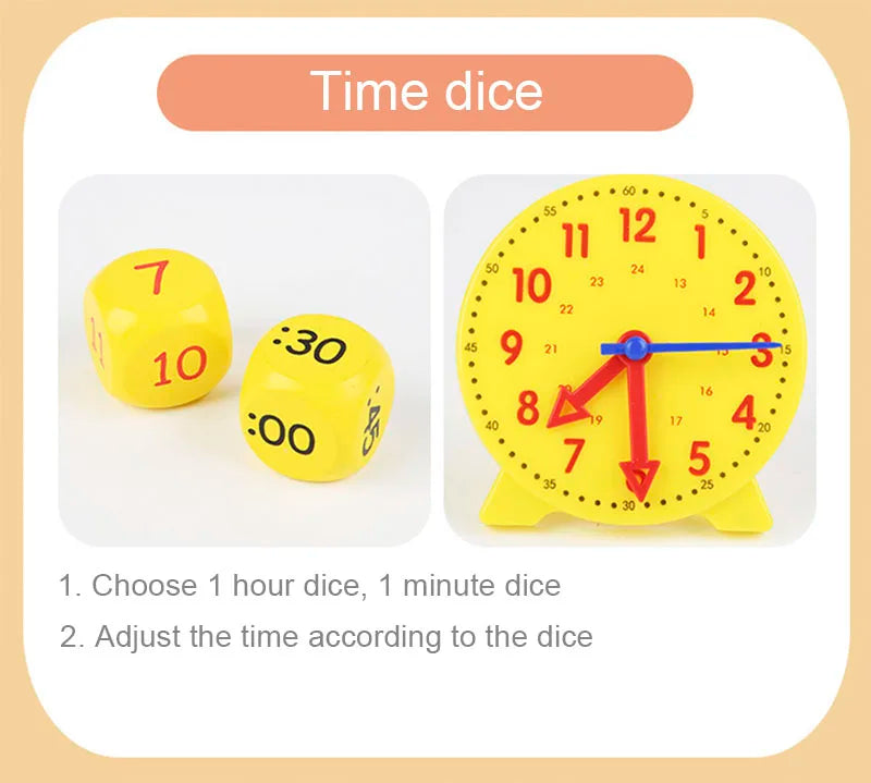 Horloge Montessori pour enfants, jouets éducatifs, heure, Minute, seconde Cognition, Puzzle assorti, outils pédagogiques précoces pour enfants d'âge préscolaire
